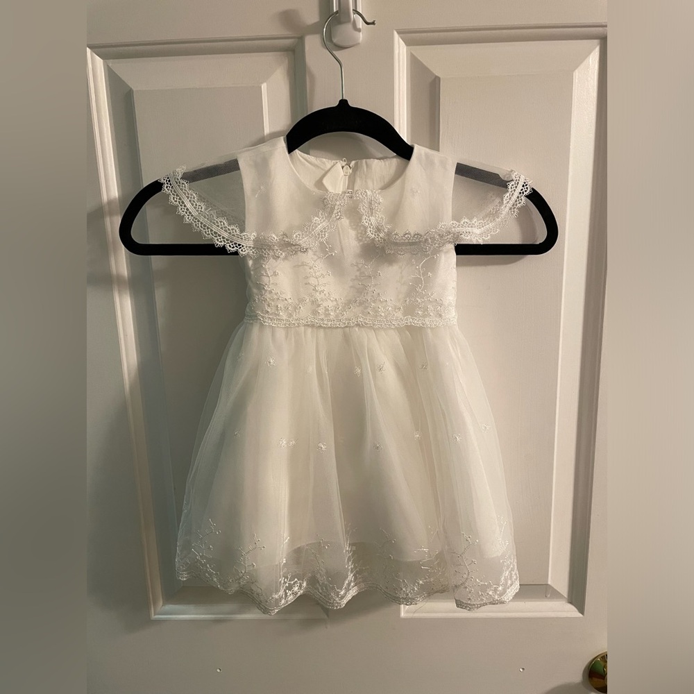 Baptism Dress with matching bonnet